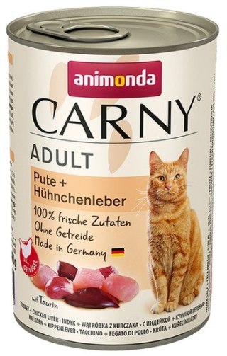 Animonda Carny Animonda Carny Adult Indyk + Wątróbka kurczaka puszka 400g