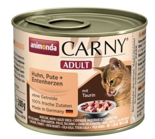 Animonda Carny Animonda Carny Adult Kurczak, Indyk + Kacze serca puszka 200g