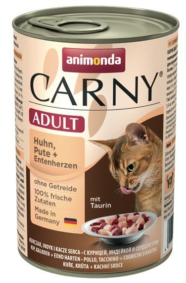 Animonda Carny Animonda Carny Adult Kurczak, Indyk + Kacze serca puszka 400g