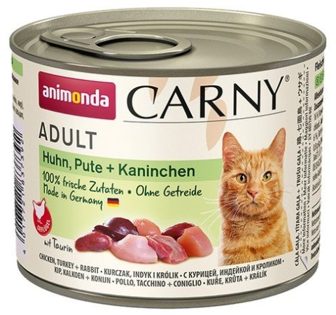 Animonda Carny Animonda Carny Adult Kurczak, Indyk + Królik puszka 200g