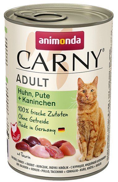 Animonda Carny Animonda Carny Adult Kurczak, Indyk + Królik puszka 400g