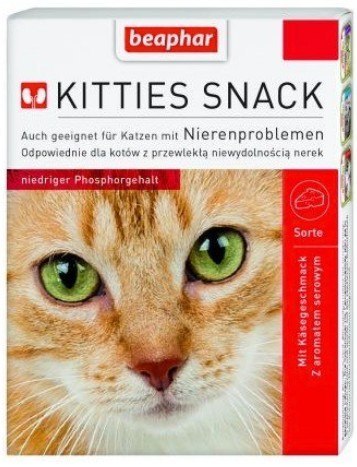 Beaphar Beaphar Kitties Snack - przysmak dla kotów z wrażliwymi nerkami 75 tabl.