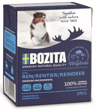 Bozita Bozita Dog Tetra Recart z reniferem w galaretce kartonik 370g