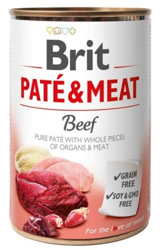 Brit Brit Pate & Meat Dog Beef puszka 400g