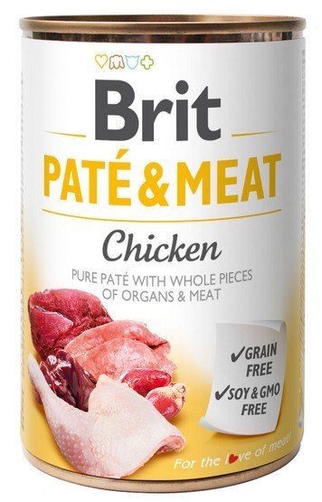 Brit Brit Pate & Meat Dog Chicken puszka 400g