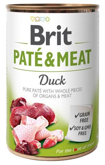 Brit Brit Pate & Meat Dog Duck puszka 400g