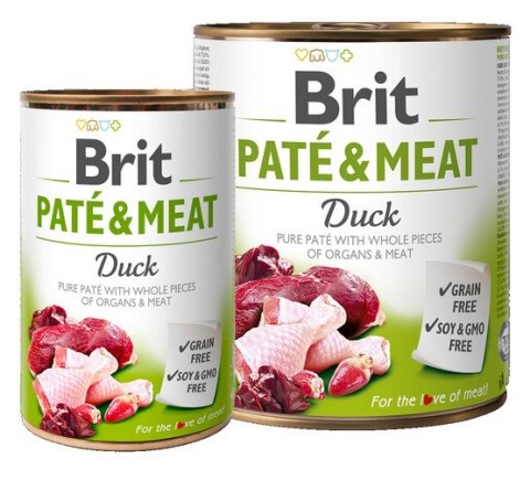 Brit Brit Pate & Meat Dog Duck puszka 800g