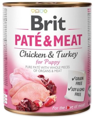 Brit Brit Pate & Meat Dog Puppy puszka 800g