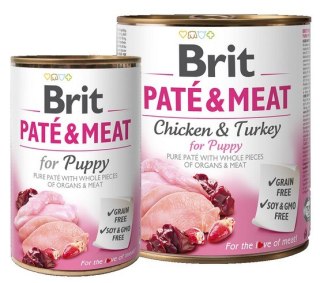 Brit Brit Pate & Meat Dog Puppy puszka 800g