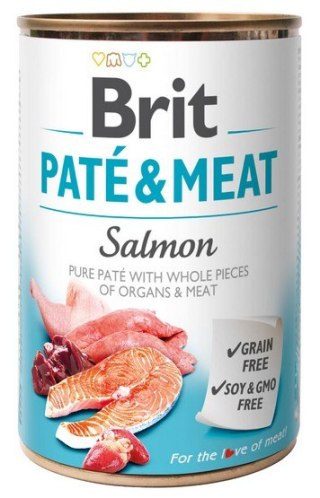 Brit Brit Pate & Meat Dog Salmon puszka 400g