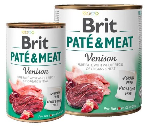 Brit Brit Pate & Meat Dog Venison puszka 800g