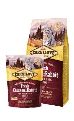 Carnilove Carnilove Cat Fresh Chicken & Rabbit Gourmand - kurczak i królik 2kg