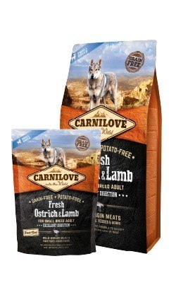 Carnilove Carnilove Dog Fresh Ostrich & Lamb Adult Small - struś i jagnięcina 6kg