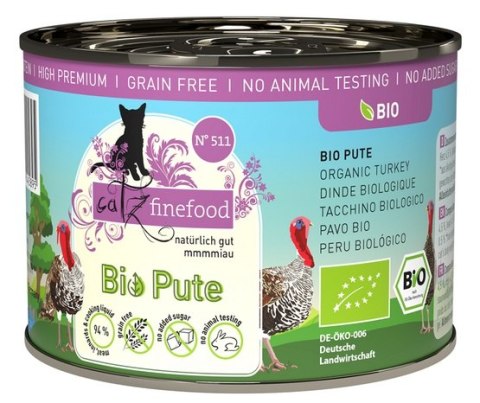 Catz Finefood Catz Finefood Bio N.511 Indyk puszka 200g Catz Finefood Catz Finefood Bio N.511 Indyk puszka 200g
