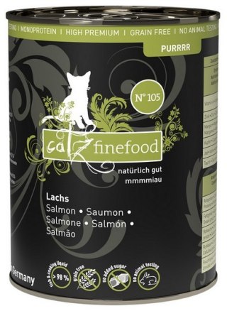 Catz Finefood Catz Finefood Purrrr N.105 Łosoś puszka 375g