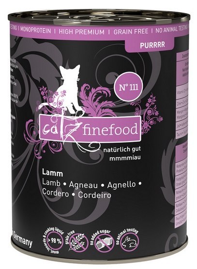 Catz Finefood Catz Finefood Purrrr N.111 Jagnięcina puszka 400g Catz Finefood Catz Finefood Purrrr N.111 Jagnięcina puszka 400g