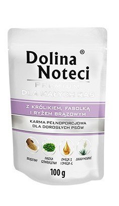 Dolina Noteci Dolina Noteci Premium Pies Królik, fasolka i ryż brązowy saszetka 100g