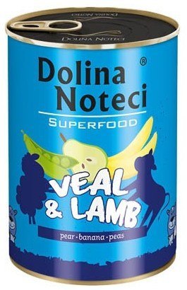 Dolina Noteci Dolina Noteci Superfood Pies Cielęcina i jagnięcina puszka 400g