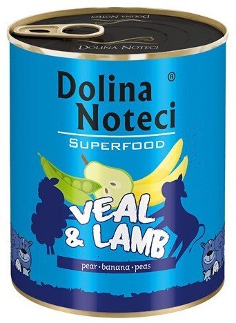 Dolina Noteci Dolina Noteci Superfood Pies Cielęcina i jagnięcina puszka 800g