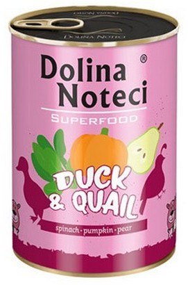 Dolina Noteci Dolina Noteci Superfood Pies Kaczka i przepiórka puszka 400g