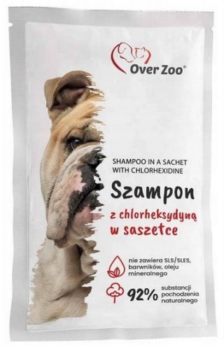 Over Zoo Over Zoo Szampon z chlorheksydyną dla psów i kotów saszetka 20ml