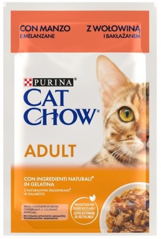 Purina Cat Chow Purina Cat Chow Wołowina i bakłażan saszetka 85g