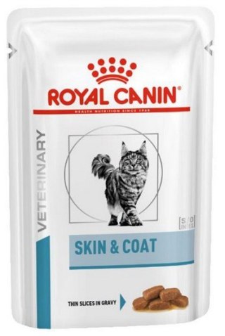 Royal Canin Linia Weterynaryjna Royal Canin Veterinary Care Nutrition Feline Skin & Coat saszetka 85g