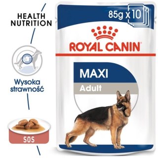 Royal Canin Size Royal Canin Maxi Adult karma mokra w sosie dla psów dorosłych, do 5 roku życia, ras dużych saszetka 140g