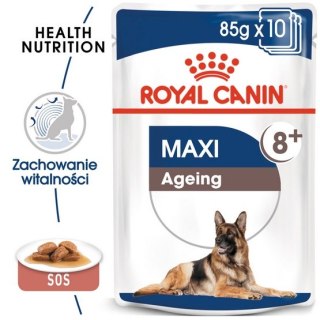 Royal Canin Size Royal Canin Maxi Ageing 8+ karma mokra w sosie dla psów dojrzałych, po 8 roku życia, ras dużych saszetka 140g