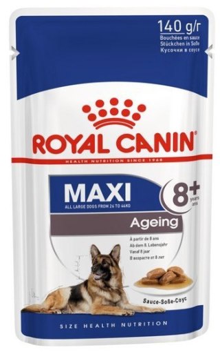 Royal Canin Size Royal Canin Maxi Ageing 8+ karma mokra w sosie dla psów dojrzałych, po 8 roku życia, ras dużych saszetka 140g