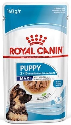 Royal Canin Size Royal Canin Maxi Puppy karma mokra w sosie dla szczeniąt, od 2 do 15 miesiąca życia, ras dużych saszetka 140g