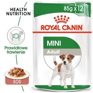 Royal Canin Size Royal Canin Mini Adult karma mokra w sosie dla psów dorosłych, ras małych saszetka 85g