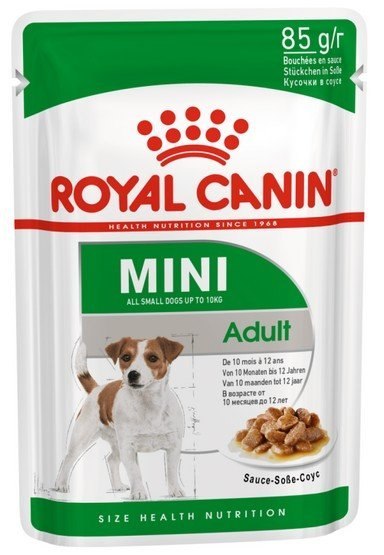 Royal Canin Size Royal Canin Mini Adult karma mokra w sosie dla psów dorosłych, ras małych saszetka 85g