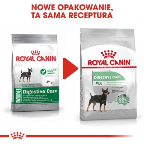 Royal Canin Size Royal Canin Mini Digestive Care karma sucha dla psów dorosłych, ras małych o wrażliwym przewodzie pokarmowym 3k