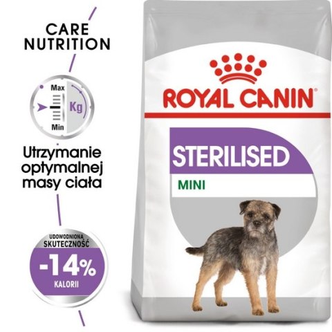 Royal Canin Size Royal Canin Mini Sterilised karma sucha dla psów dorosłych, ras małych, sterylizowanych 1kg