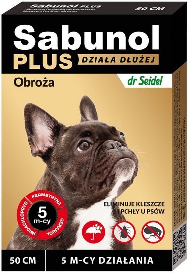 Sabunol Sabunol Obroża Plus przeciw pchłom dla psa 50cm