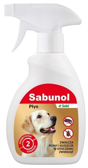 Sabunol Sabunol Płyn do zwalczania pcheł w otoczeniu zwierząt 250ml