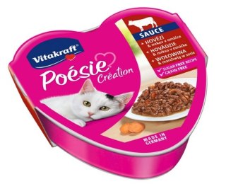 Vitakraft Vitakraft Poesie sos wołowina z marchewką tacka 85g