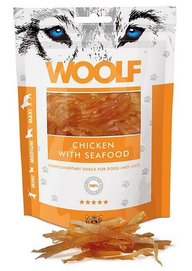 Woolf Woolf Chicken With Seafood 100g