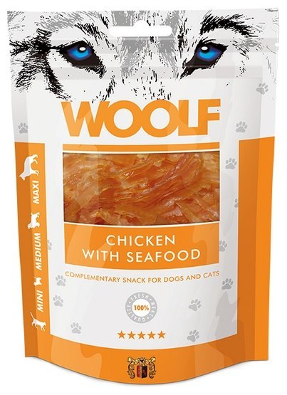 Woolf Woolf Chicken With Seafood 100g