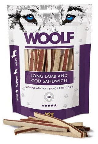 Woolf Woolf Soft Lamb & COD Sandwich Long 100g