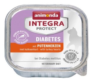 Animonda Integra Animonda Integra Protect Diabetes dla kota - z sercami indyka tacka 100g