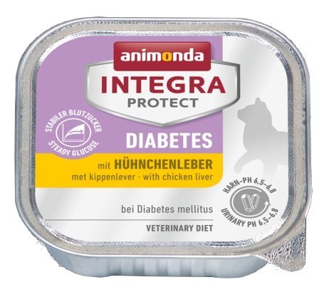 Animonda Integra Animonda Integra Protect Diabetes dla kota - z wątróbką kurczaka tacka 100g