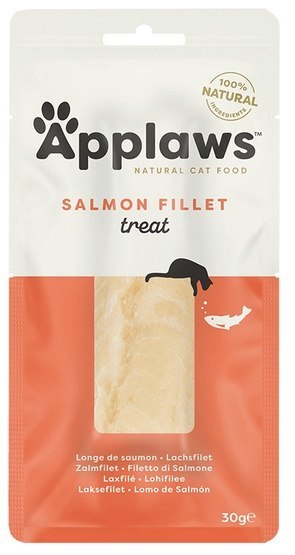 Applaws Applaws Natural Cat Loin Suszona polędwica z łososia 30g