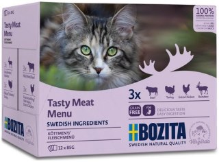 Bozita Bozita Cat Multibox z mięsem w sosie saszetki 12x85g