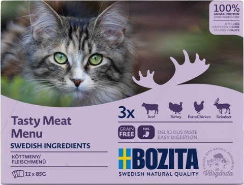 Bozita Bozita Cat Multibox z mięsem w sosie saszetki 12x85g