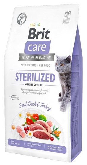 Brit Brit Care Cat Grain Free Sterilized Weight Control 2kg