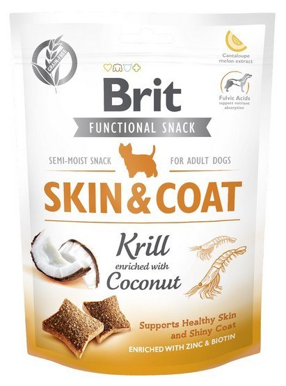 Brit Brit Functional Snack Skin&Coat Krill 150g