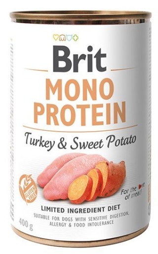 Brit Brit Mono Protein Turkey & Sweet Potato puszka 400g