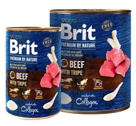 Brit Brit Premium By Nature Beef & Tripe puszka 800g